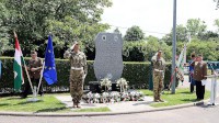 Emlékmű tiszteleg a városunkban szolgált katonák előtt